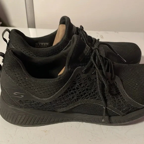 Lightweight Running/Tennis Shoes Non Slip Gym Workout Shoes Black/Grey - Picture 5 of 8